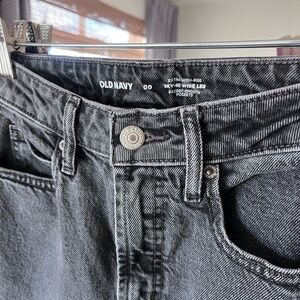Old Navy Charcoal Wide-Leg Jeans